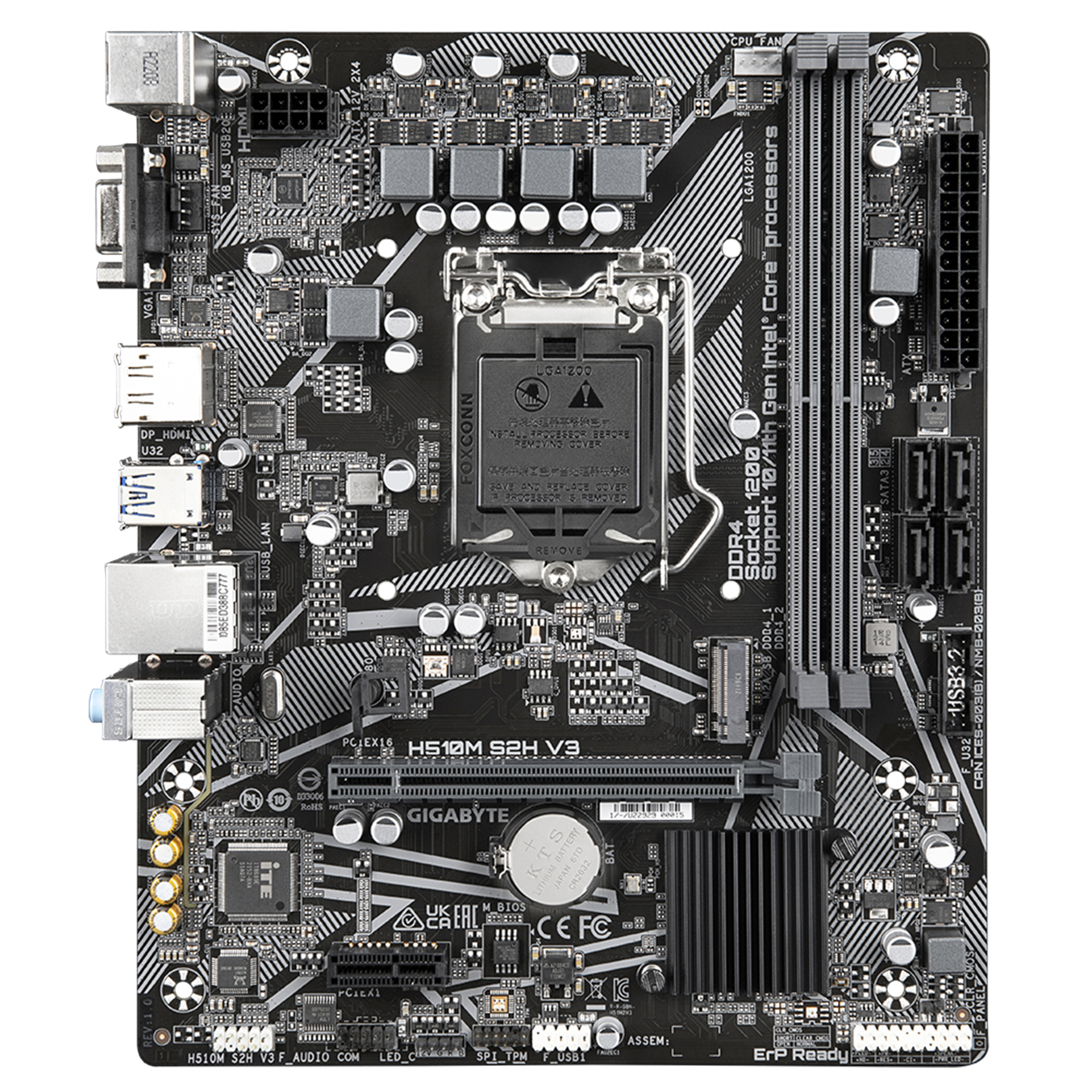 مادربرد گیگابایت مدل H510M S2H V3 rev. 1.0 مادربرد گیگابایت مدل H510M S2H V3 rev. 1.0