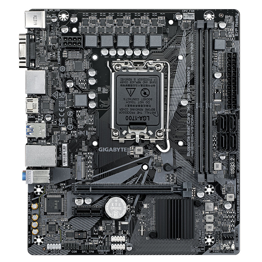 مادربرد گیگابایت مدل H610M S2H V3 rev. 1.0