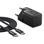 شارژر دیواری 25 وات بیسوس مدل GaN5 mini به همراه کابل تبدیل تایپ سی