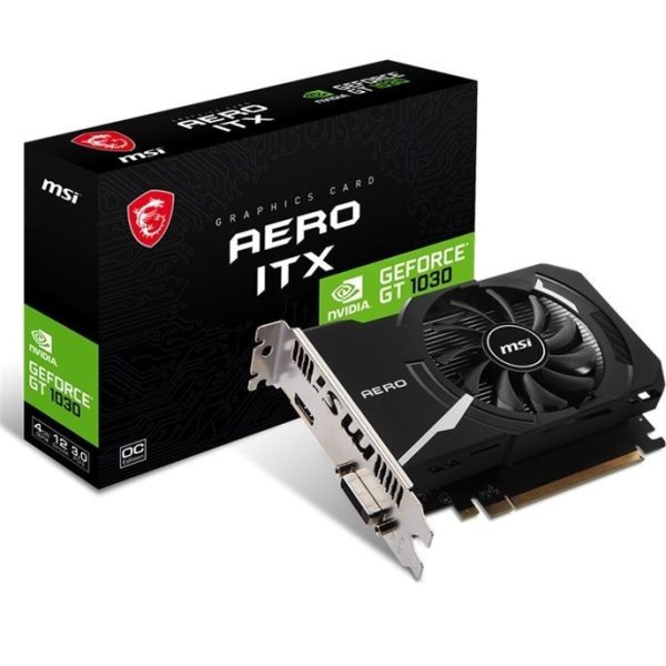 کارت گرافیک مبتنی بر NVIDIA ام اس آی مدل GT 1030 Aero ITX 4GD4 OC