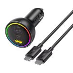شارژر فندکی 152.5 وات بیسوس مدل BSCC-ZX-CCL به همراه کابل USB-C