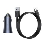 شارژر فندکی باسئوس مدل Golden Contactor Pro به همراه کابل تبدیل USB-C