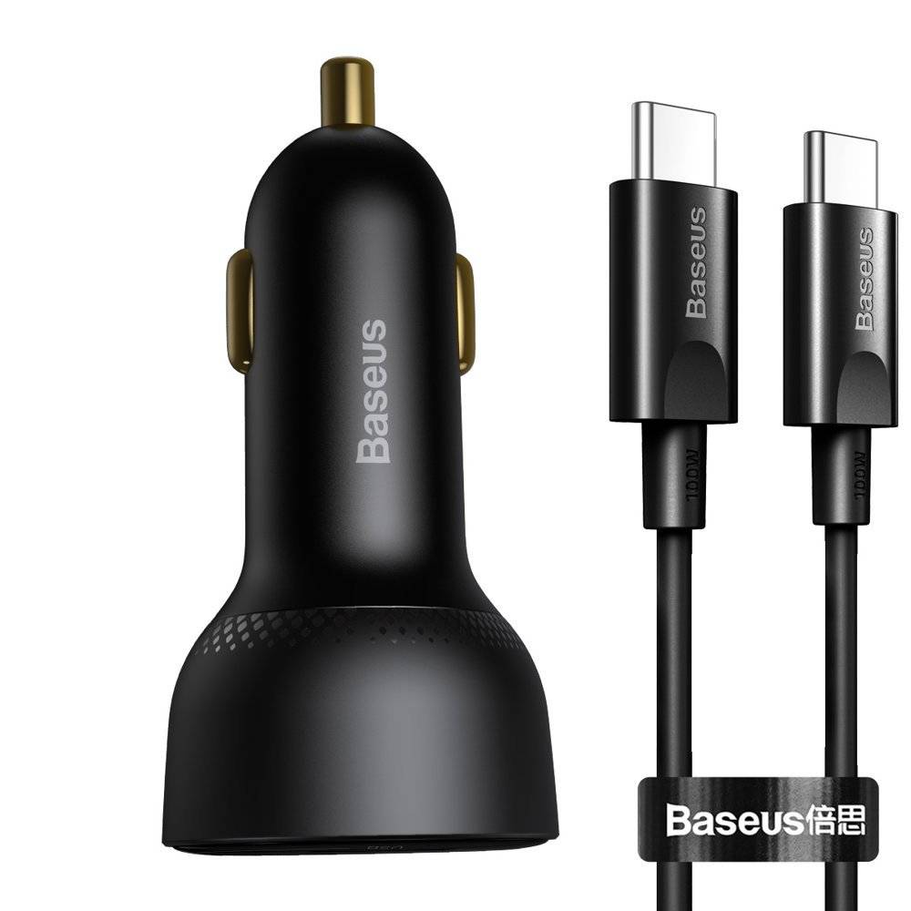 شارژر فندکی باسئوس مدل Digital Display PPS 100W به همراه کابل تبدیل USB-C شارژر فندکی باسئوس مدل Digital Display PPS 100W به همراه کابل تبدیل USB-C
