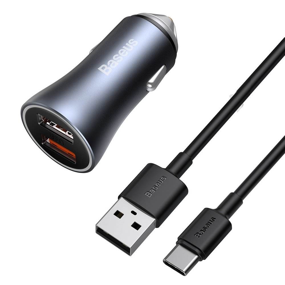 شارژر فندکی باسئوس مدل Golden Contactor Pro به همراه کابل تبدیل USB-C شارژر فندکی باسئوس مدل Golden Contactor Pro به همراه کابل تبدیل USB-C