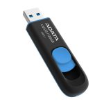 فلش مموری کشویی ای‌دیتا مدل DashDrive UV128 ظرفیت 128GB، رابط USB 3.0 با سرعت خواندن 90 و نوشتن 40 مگابایت بر ثانیه، طراحی بدون درپوش و بدنه مات ضدخش و گردوغبار