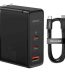شارژر دیواری 160 وات باسئوس مدل GaN5 Pro به همراه کابل تبدیل USB-C