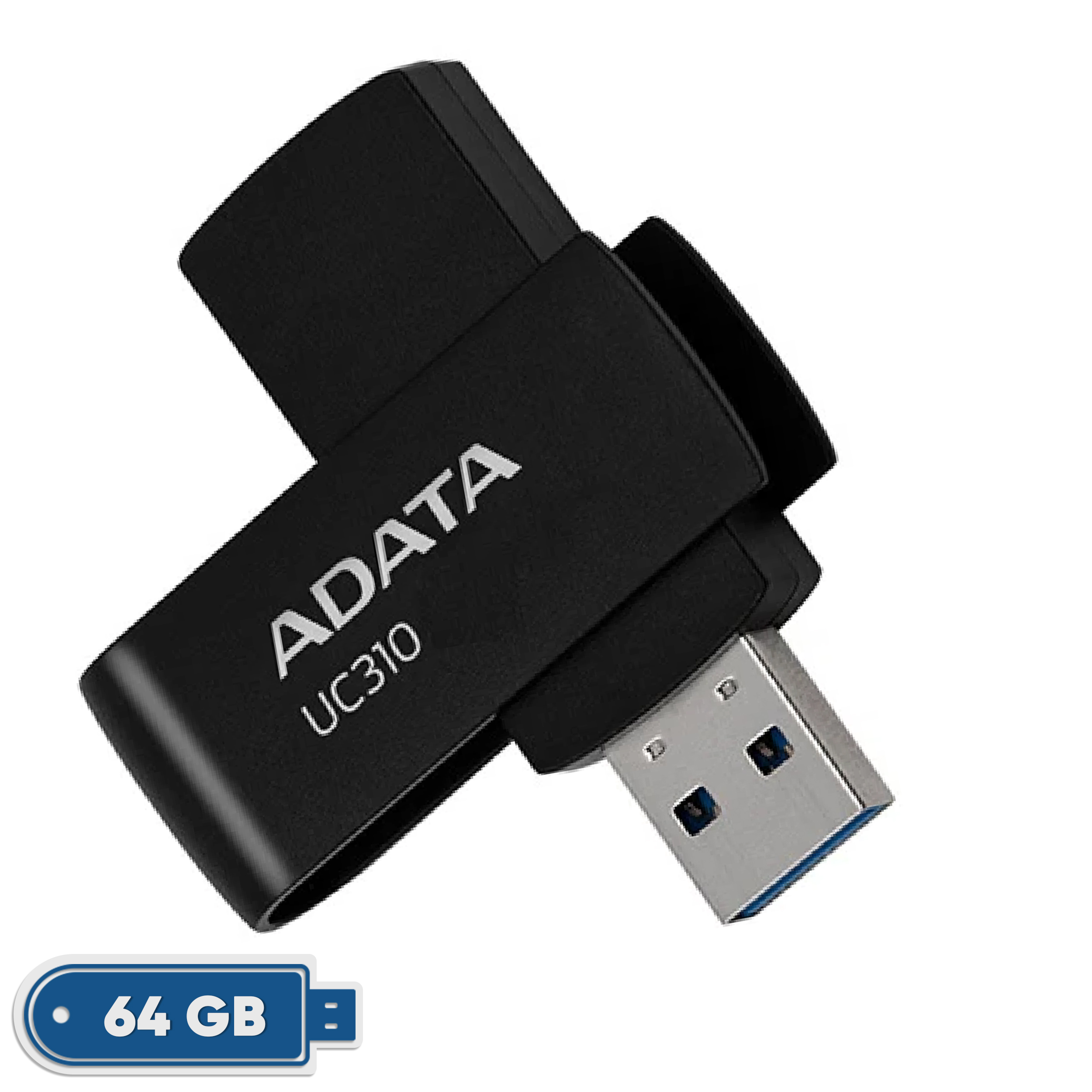 فلش مموری ای دیتا مدل UC310 ظرفیت 64 گیگابایت با رابط USB 3.2 Gen1، طراحی چرخشی، سازگار با ویندوز، مک، لینوکس، بدون نیاز به نصب درایور و مناسب استفاده در کامپیوتر، لپتاپ، گوشی و تلویزیون فلش مموری ای دیتا مدل UC310 ظرفیت 64 گیگابایت با رابط USB 3.2 Gen1، طراحی چرخشی، سازگار با ویندوز، مک، لینوکس، بدون نیاز به نصب درایور و مناسب استفاده در کامپیوتر، لپتاپ، گوشی و تلویزیون